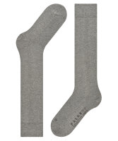 FALKE Damen Kniestrümpfe Sensitive London, Baumwolle, 1 Paar, Grau (Greymix 3399), 39-42