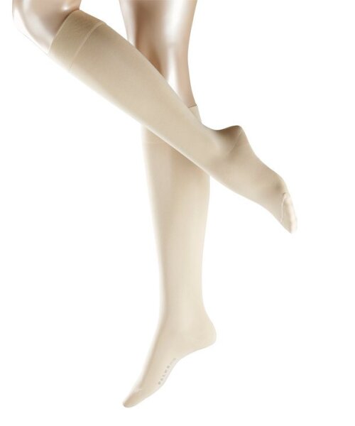 FALKE Damen Kniestrümpfe Cotton Touch, Baumwolle, 1 Paar, Beige (Cream 4019), 39-42