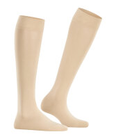 FALKE Damen Kniestrümpfe Cotton Touch, Baumwolle, 1 Paar, Beige (Cream 4019), 39-42