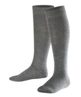 FALKE Unisex Kinder Kniestrümpfe Comfort Wool, Wolle, 1 Paar, Grau (Dark Grey 3070), 35-38