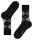 Burlington Herren Edinburgh Socken Wolle Schwarz Grau viele weitere Farben verstärkte Herrensocken mit Muster atmungsaktiv kariert mit Argyle 1 Paar
