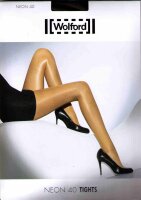 Neon 40 Strumpfhose semi opaque in der Optik am Bein Schimmernd in 40 Den unverstärktes Oberteil schwarz