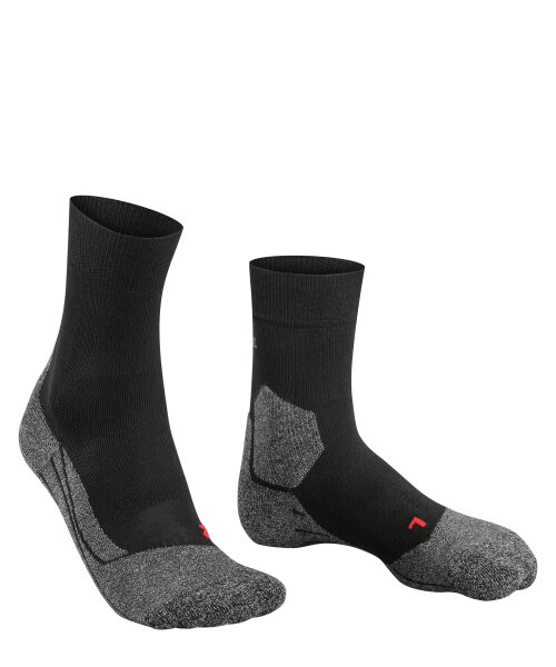 FALKE Herren Laufsocken RU3 Comfort, Eigenschaftensgarn, 1 Paar, Schwarz (Black-Mix 3010), 42-43