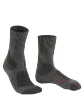 FALKE Herren Wandersocken TK1 Adventure, Wolle, 1 Paar, Grau (Asphalt Melange 3180), 42-43