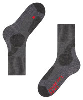 FALKE Herren Wandersocken TK1 Adventure, Wolle, 1 Paar, Grau (Asphalt Melange 3180), 42-43