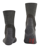 FALKE Herren Wandersocken TK1 Adventure, Wolle, 1 Paar, Grau (Asphalt Melange 3180), 42-43