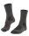 FALKE Herren Wandersocken TK1 Adventure, Wolle, 1 Paar, Grau (Asphalt Melange 3180), 42-43