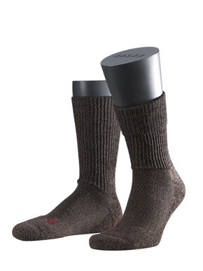 FALKE Unisex Socken Walkie Ergo, Wolle, 1 Paar, Braun (Dark Brown 5450), 46-48