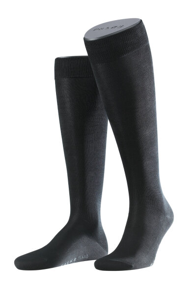FALKE Herren Kniestrümpfe Tiago, Baumwolle, 1 Paar, Schwarz (Black 3000), 43-44