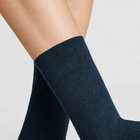 HUDSON Damen Relax Klima Socken, Blickdicht, Blau (Marine 0335), 35/38