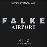 FALKE Herren Socken Airport, Wolle Baumwolle, 1 Paar, Blau (Dark Navy 6370), 43-44