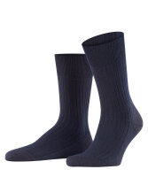 FALKE Herren Socken Bristol Pure, Wolle, 1 Paar, Blau (Dark Navy 6370), 43-44