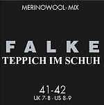 FALKE Herren Socken Teppich Im Schuh, Wolle, 1 Paar, Grau (Anthracite Melange 3080), 43-44