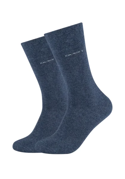 Camano Unisex 3642 Socken, Blau (Jeans 6), (Herstellergröße: 39/42) (2er Pack)