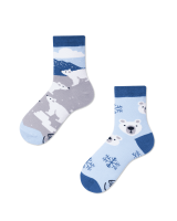 Many Mornings Unisex Kids Polar Bear Mismatched Socken, Multicolor, 27-30