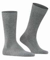 FALKE Herren Socken Family, Baumwolle, 1 Paar, Grau (Light Grey Melange 3390), 43-46 (UK 8.5-11  US 9.5-12)