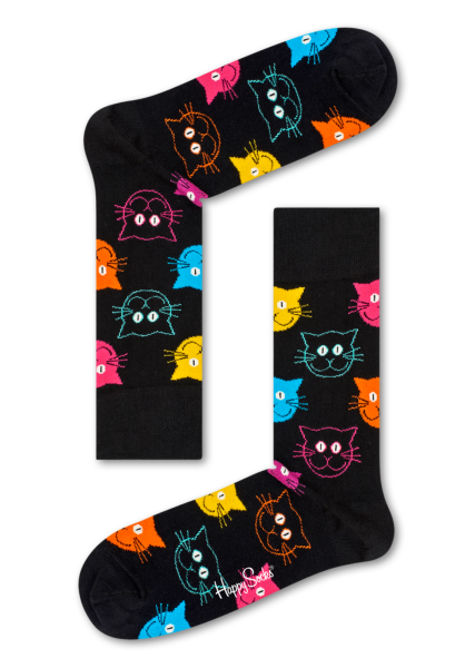 Katzen Socken für Sie & Ihn aus Baumwolle bis Größe 47-51