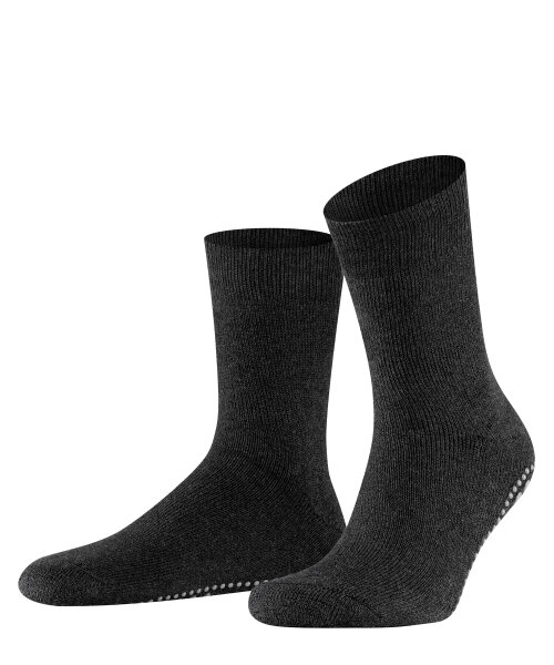 FALKE Homepads Unisex Damen Herren Noppen Socken Wolle Gr. 35-50 Farbauswahl ABS 39-42 3180 asphalt melange