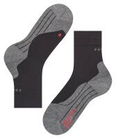 FALKE Herren Laufsocken RU4 Endurance, Baumwolle, 1 Paar, Schwarz (Black-Mix 3010), 44-45