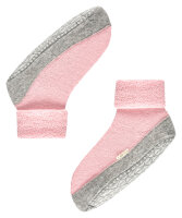 COSY SHOE Damen Hausschuh wärmende Merinowolle mit flauschigen Innenplüsch und rutschhemmendem Noppendruck auf der Sohle almond blossom_41-42
