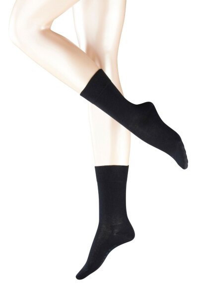 FALKE Damen Socken Sensitive London, Baumwolle, 1 Paar, Blau (Dark Navy 6379), 39-42