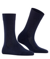 FALKE Damen Socken Sensitive London, Baumwolle, 1 Paar, Blau (Dark Navy 6379), 39-42