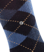 Preston Herren Kniestrumpf im klassische ARGYLE Design von Burlington aus warmen weichen Softacryl darknavy_40-46