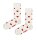 Happy Socks Heart Socks für Sie und Ihn aus Baumwolle ecru_36-40