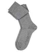 FALKE Damen Kniestrümpfe Softmerino, Wolle, 1 Paar, Grau (Light Grey Melange 3830), 41-42