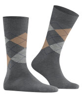 EDINGBURGH Herrensocken im klassische ARGYLE Design von Burlington aus Schurwolle dark grey_40-46