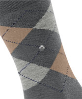 EDINGBURGH Herrensocken im klassische ARGYLE Design von Burlington aus Schurwolle dark grey_40-46