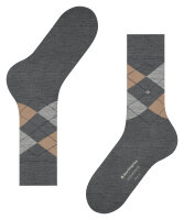 EDINGBURGH Herrensocken im klassische ARGYLE Design von Burlington aus Schurwolle dark grey_40-46