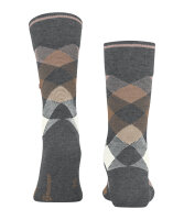 NEWCASTLE Herrensocken im modernen Rautendesign aus wärmender Schurwolle dark grey_40-46