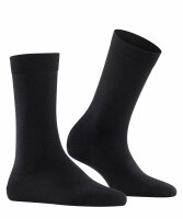 FALKE Damen Socken Softmerino, Wolle, 1 Paar, Schwarz (Black 3009), 41-42