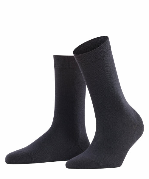 FALKE Damen Socken Softmerino, Wolle, 1 Paar, Blau (Dark Navy 6379), 39-40