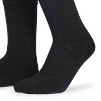 Relax Klima Herrensocken wärmend Dank Schurwolle , ohne einengenden Gummi im Bund anthra.mel._43-46