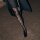 Hudson Feinstrumpfhose mit eingestrickter Spitzenoptik halb blickdicht