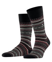 Burlington Fair Isle Herren Socken gemustert Schurwolle