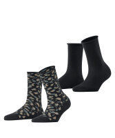 Esprit Art Pattern 2-Pack Damen Socken Baumwolle  mit...