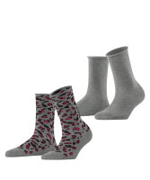 Esprit Art Pattern 2-Pack Damen Socken Baumwolle  mit...