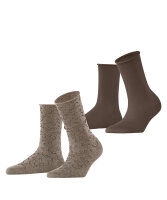 Esprit Flower Lines 2-Pack Damen Socken Baumwolle  mit...