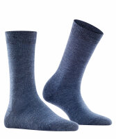 FALKE Softmerino Damen Socken Gr. 35 bis 42 Schurwolle Farbauswahl darkblue mel._37-38