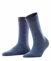 FALKE Softmerino Damen Socken Gr. 35 bis 42 Schurwolle Farbauswahl darkblue mel._37-38