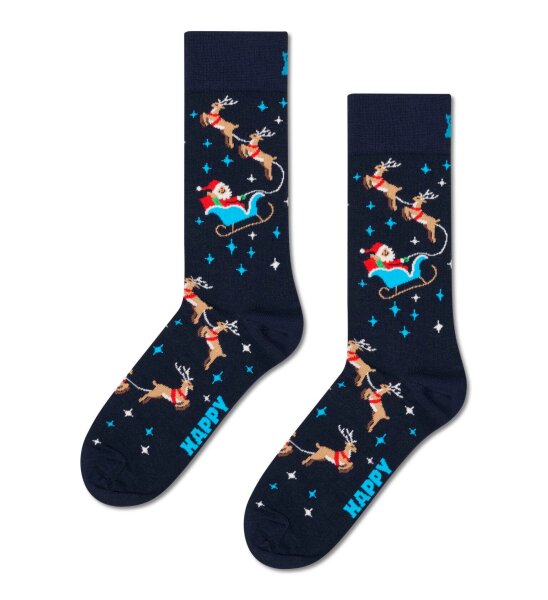 Happy Socks Weihnachtsschlitten Socken unisex für Sie & ihn in Baumwolle