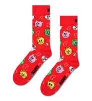 Happy Socks Christmas Decoration Socken mit lustigen Weihnachtskugeln,  unisex für Sie & Ihn in Baumwolle