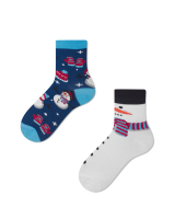 Motiv Kindersocken mit Schneemann  aus hautsympatischer...