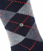 Burlington Herren Preston Kniestrümpfe Warm und Weich Schwarz Blau viele weitere Farben verstärkte Kniesocken Muster atmungsaktiv lang bunt hoch warm kariert ONE-SIZE-FITS-ALL als Geschenk 1 Paar