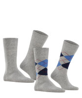 Burlington Herren Socken Everyday Mix 2-Pack, Baumwolle, 2 Paar, Grau (Light Grey 3400), 40-46
