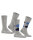Burlington Herren Socken Everyday Mix 2-Pack, Baumwolle, 2 Paar, Grau (Light Grey 3400), 40-46
