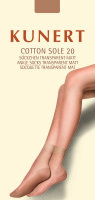 KUNERT Damen Cotton Sole 20 SOD Socken, 20 DEN, Beige...